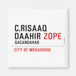 C.risaaq daahir  Magnets (more shapes)