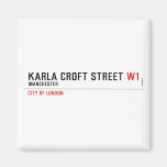 Karla Croft Street  Magnets (more shapes)