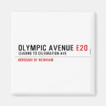 Olympic Avenue  Magnets (more shapes)