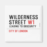 Wilderness  Street  Magnets (more shapes)