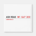 Ash road   Magnets (more shapes)