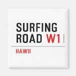 Surfing Road  Magnets (more shapes)