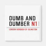 DUMB AND DUMBER  Magnets (more shapes)
