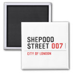 Shepooo Street  Magnets (more shapes)