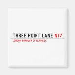 THREE POINT LANE  Magnets (more shapes)