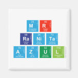 Mr
 RANITA 
 Azul  Magnets (more shapes)