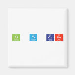 Al Cr Cane  Magnets (more shapes)