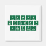 Happy
 Birthday
 Joseph  Magnets (more shapes)