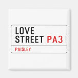 LOVE Street  Magnets (more shapes)