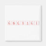 Greetings  Magnets (more shapes)