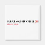 purple voucher avenue  Magnets (more shapes)