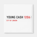 YOUNG CASH  Magnets (more shapes)