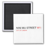 NINI MU STREET  Magnets (more shapes)