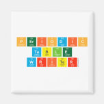 Periodic
 Table
 Writer  Magnets (more shapes)