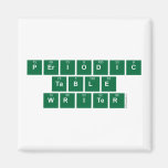 Periodic
 Table
 Writer  Magnets (more shapes)