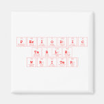 Periodic
 Table
 Writer  Magnets (more shapes)