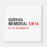 gurkha memorial  Magnets (more shapes)