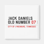 Jack Daniels Old Number  Magnets (more shapes)