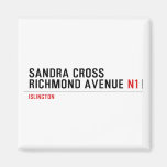 Sandra Cross Richmond Avenue  Magnets (more shapes)