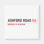 ASHFORD ROAD  Magnets (more shapes)