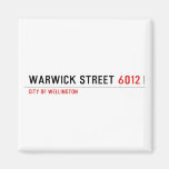 Warwick Street  Magnets (more shapes)