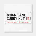 Brick Lane  Curry Hut  Magnets (more shapes)