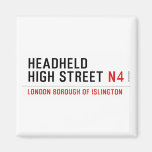 Headheld High Street  Magnets (more shapes)