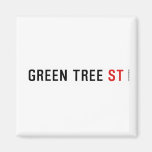 Green Tree  Magnets (more shapes)
