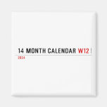 14 month calendar  Magnets (more shapes)