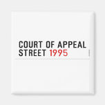 COURT OF APPEAL STREET  Magnets (more shapes)