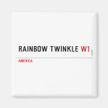rainbow twinkle  Magnets (more shapes)