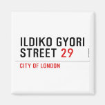 Ildiko Gyori Street  Magnets (more shapes)