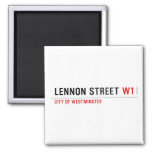 Lennon Street  Magnets (more shapes)
