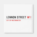 Lennon Street  Magnets (more shapes)