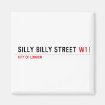 Silly Billy Street  Magnets (more shapes)