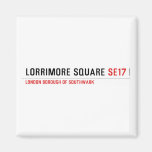 Lorrimore Square  Magnets (more shapes)