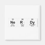 Nerdy  Magnets (more shapes)