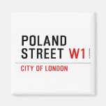 Poland Street  Magnets (more shapes)