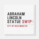 abraham lincoln statue  Magnets (more shapes)