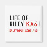life of  riley  Magnets (more shapes)