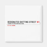 Designated Shitting Street  Magnets (more shapes)