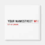 your namestreet  Magnets (more shapes)