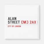 Alan  Street  Magnets (more shapes)
