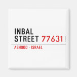 Inbal Street  Magnets (more shapes)
