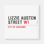 Lizzie Austen Street  Magnets (more shapes)