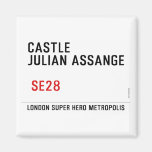 CASTLE  JULIAN ASSANGE    Magnets (more shapes)