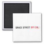 Grace street  Magnets (more shapes)
