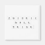Periodic
 Table
 Writer  Magnets (more shapes)