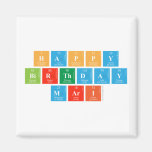 happy
 Birthday
 Mari  Magnets (more shapes)