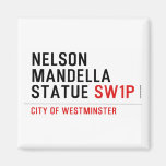 nelson mandella statue  Magnets (more shapes)